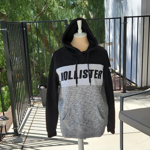 Hollister Tops Hollister Logo Hoodie Poshmark